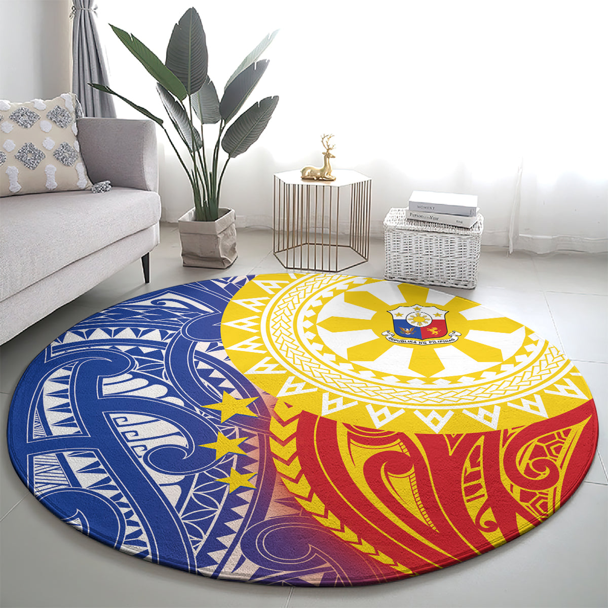 Philippines Round Carpet Pilipinas Polynesian Pattern LT01 - Polynesian Pride