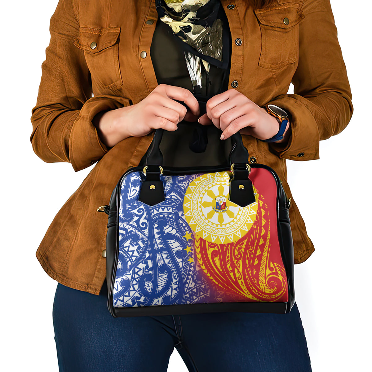 Philippines Shoulder Handbag Pilipinas Polynesian Pattern LT01 - Polynesian Pride
