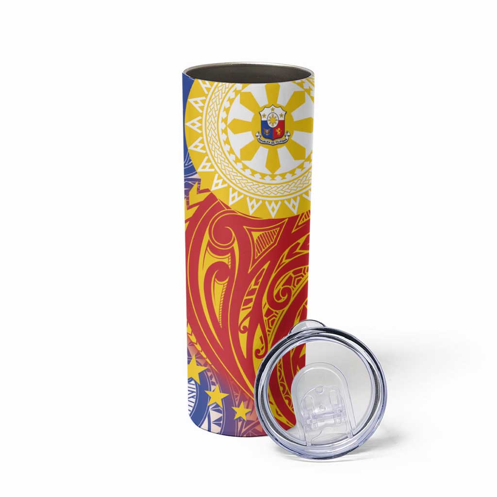 Philippines Skinny Tumbler Pilipinas Polynesian Pattern LT01 - Polynesian Pride