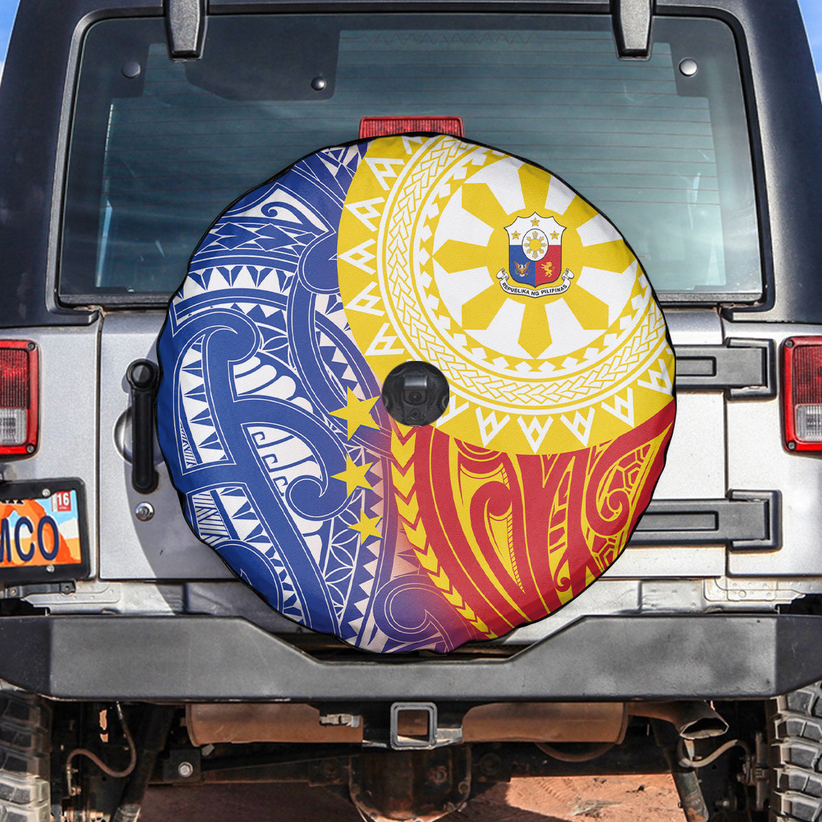 Philippines Spare Tire Cover Pilipinas Polynesian Pattern LT01 Art - Polynesian Pride
