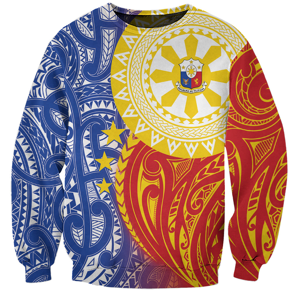 Philippines Sweatshirt Pilipinas Polynesian Pattern