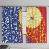Philippines Window Curtain Pilipinas Polynesian Pattern LT01 With Hooks Art - Polynesian Pride