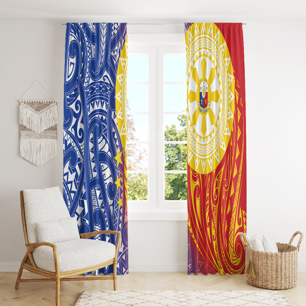 Philippines Window Curtain Pilipinas Polynesian Pattern LT01 - Polynesian Pride