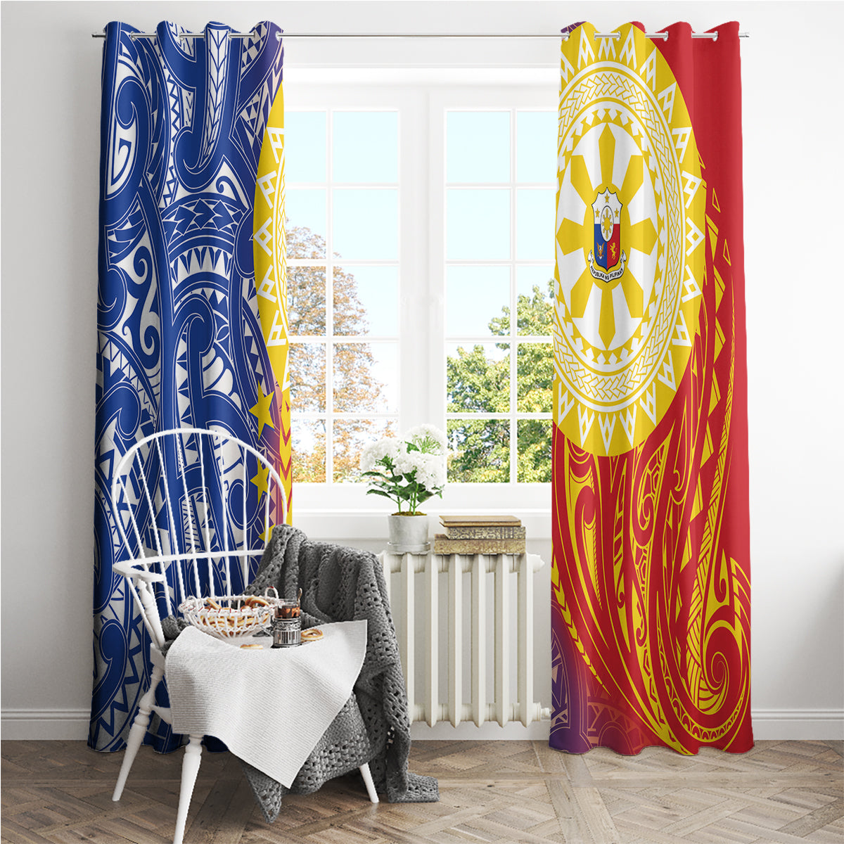 Philippines Window Curtain Pilipinas Polynesian Pattern LT01 - Polynesian Pride