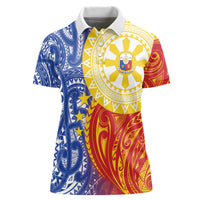 Philippines Women Polo Shirt Pilipinas Polynesian Pattern LT01 Female Art - Polynesian Pride