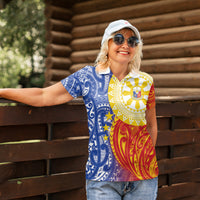 Philippines Women Polo Shirt Pilipinas Polynesian Pattern LT01 - Polynesian Pride