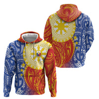 Philippines Zip Hoodie Pilipinas Polynesian Pattern LT01 - Polynesian Pride