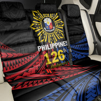 Philippines Independence Day Back Car Seat Cover Filipino 126th Anniversary Sun Tattoo LT01 - Polynesian Pride