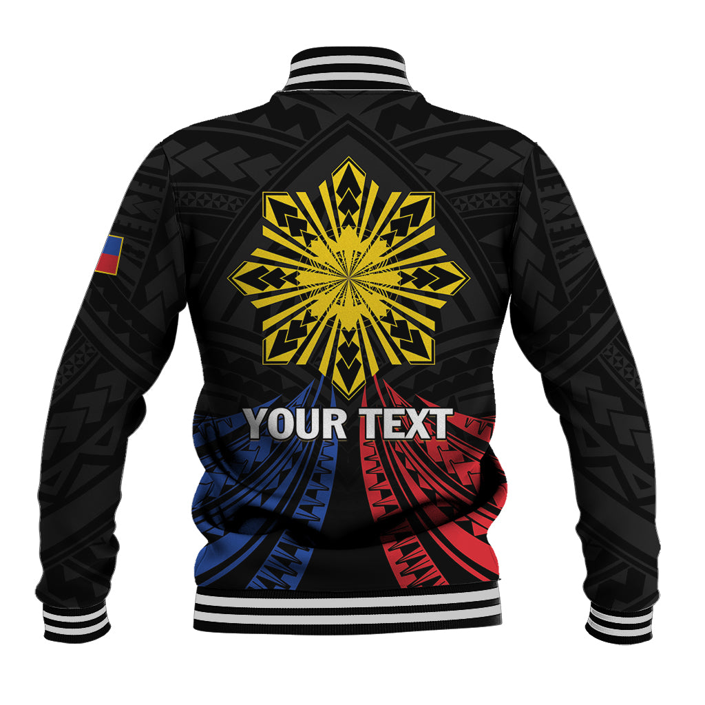 Personalized Philippines Independence Day Baseball Jacket Filipino 126th Anniversary Sun Tattoo LT01 - Polynesian Pride