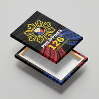 Philippines Independence Day Canvas Wall Art Filipino 126th Anniversary Sun Tattoo LT01 - Polynesian Pride