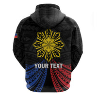 Personalized Philippines Independence Day Hoodie Filipino 126th Anniversary Sun Tattoo LT01 - Polynesian Pride