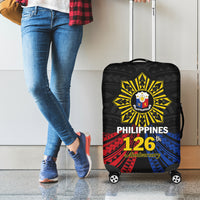 Philippines Independence Day Luggage Cover Filipino 126th Anniversary Sun Tattoo LT01 - Polynesian Pride