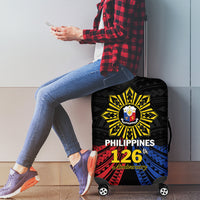 Philippines Independence Day Luggage Cover Filipino 126th Anniversary Sun Tattoo LT01 - Polynesian Pride