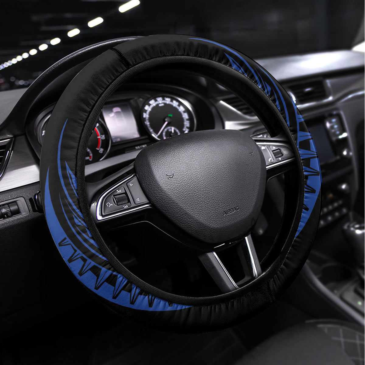 Philippines Independence Day Steering Wheel Cover Filipino 126th Anniversary Sun Tattoo LT01 Universal Fit Black - Polynesian Pride