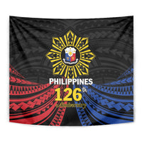 Philippines Independence Day Tapestry Filipino 126th Anniversary Sun Tattoo LT01 - Polynesian Pride
