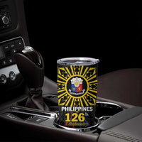 Personalized Philippines Independence Day Tumbler Cup Filipino 126th Anniversary Sun Tattoo LT01 - Polynesian Pride