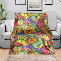 Hawaii Fruits Hippie Style Blanket Vibrant Colorful LT01 - Polynesian Pride