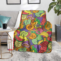 Hawaii Fruits Hippie Style Blanket Vibrant Colorful LT01 - Polynesian Pride