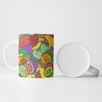 Hawaii Fruits Hippie Style Ceramic Mug Vibrant Colorful LT01 - Polynesian Pride