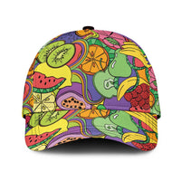Hawaii Fruits Hippie Style Classic Cap Vibrant Colorful LT01 Universal Fit Multicolor - Polynesian Pride