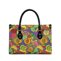 Hawaii Fruits Hippie Style Leather Bag Vibrant Colorful LT01 - Polynesian Pride
