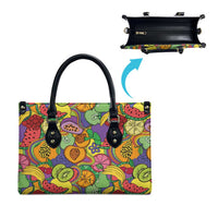 Hawaii Fruits Hippie Style Leather Bag Vibrant Colorful LT01 - Polynesian Pride