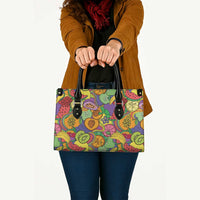 Hawaii Fruits Hippie Style Leather Bag Vibrant Colorful LT01 - Polynesian Pride
