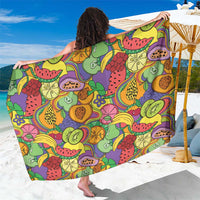 Hawaii Fruits Hippie Style Sarong Vibrant Colorful LT01 One Size 44 x 66 inches Multicolor - Polynesian Pride