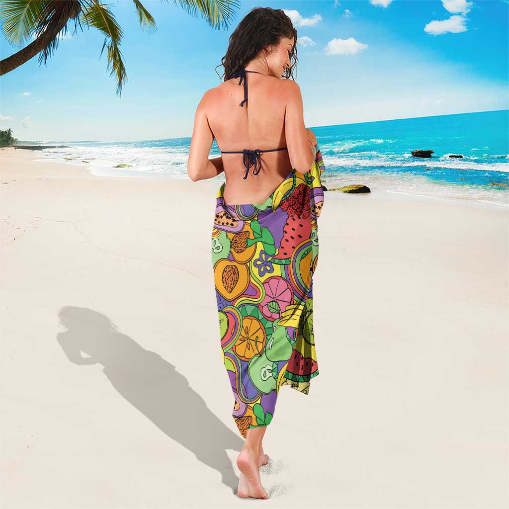 Hawaii Fruits Hippie Style Sarong Vibrant Colorful LT01 - Polynesian Pride