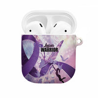 Polynesian Lupus Awareness AirPods Case Butterfly Hologram Lupus Warrior LT01 Purple - Polynesian Pride