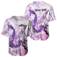 Personalized Polynesian Lupus Awareness Baseball Jersey Butterfly Hologram Lupus Warrior LT01 - Polynesian Pride