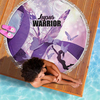 Polynesian Lupus Awareness Beach Blanket Butterfly Hologram Lupus Warrior LT01 - Polynesian Pride