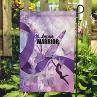 Polynesian Lupus Awareness Garden Flag Butterfly Hologram Lupus Warrior LT01 Garden Flag Purple - Polynesian Pride