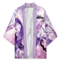 Personalized Polynesian Lupus Awareness Kimono Butterfly Hologram Lupus Warrior LT01 Unisex Purple - Polynesian Pride