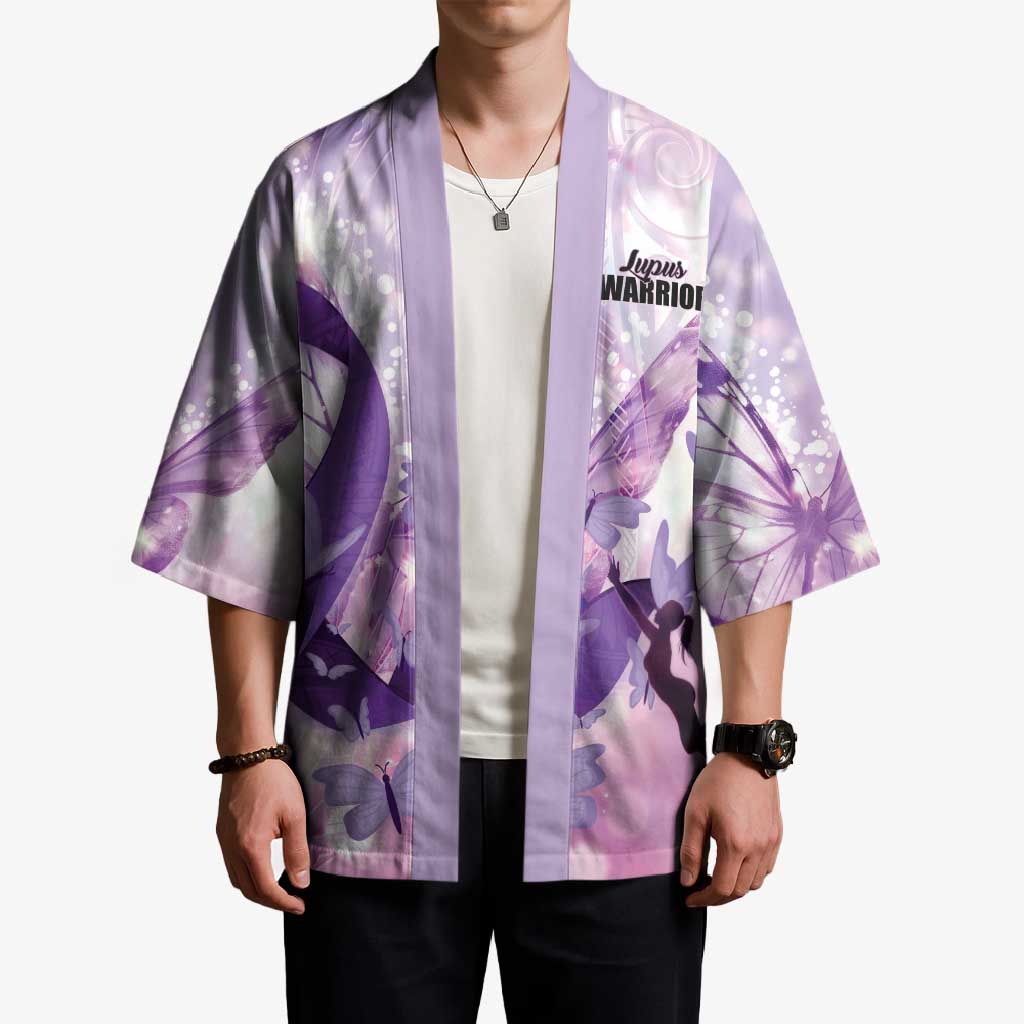 Personalized Polynesian Lupus Awareness Kimono Butterfly Hologram Lupus Warrior LT01 - Polynesian Pride