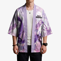 Personalized Polynesian Lupus Awareness Kimono Butterfly Hologram Lupus Warrior LT01 - Polynesian Pride