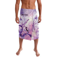 Personalized Polynesian Lupus Awareness Lavalava Butterfly Hologram Lupus Warrior LT01 Purple - Polynesian Pride