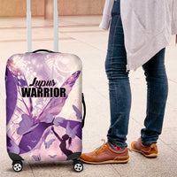 Polynesian Lupus Awareness Luggage Cover Butterfly Hologram Lupus Warrior LT01 Purple - Polynesian Pride