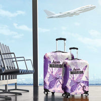 Polynesian Lupus Awareness Luggage Cover Butterfly Hologram Lupus Warrior LT01 - Polynesian Pride