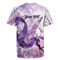 Personalized Polynesian Lupus Awareness Rugby Jersey Butterfly Hologram Lupus Warrior LT01 - Polynesian Pride