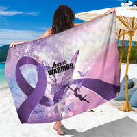 Polynesian Lupus Awareness Sarong Butterfly Hologram Lupus Warrior LT01 One Size 44 x 66 inches Purple - Polynesian Pride