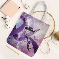 Polynesian Lupus Awareness Tote Bag Butterfly Hologram Lupus Warrior LT01 White Strap One Size Purple - Polynesian Pride