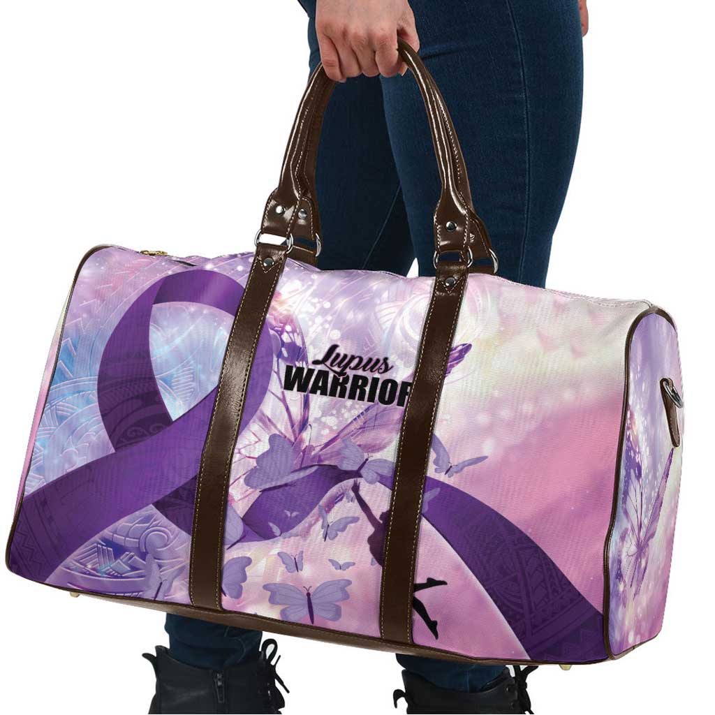 Polynesian Lupus Awareness Travel Bag Butterfly Hologram Lupus Warrior LT01 - Polynesian Pride