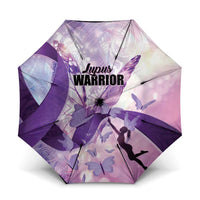 Polynesian Lupus Awareness Umbrella Butterfly Hologram Lupus Warrior LT01 One Size Folded 11.42 inch Opened Diameter 37.4 inch Purple - Polynesian Pride
