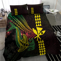 Hawaii Kakau Hammerhead Shark Bedding Set Neon Plumeria Pattern LT01 - Polynesian Pride