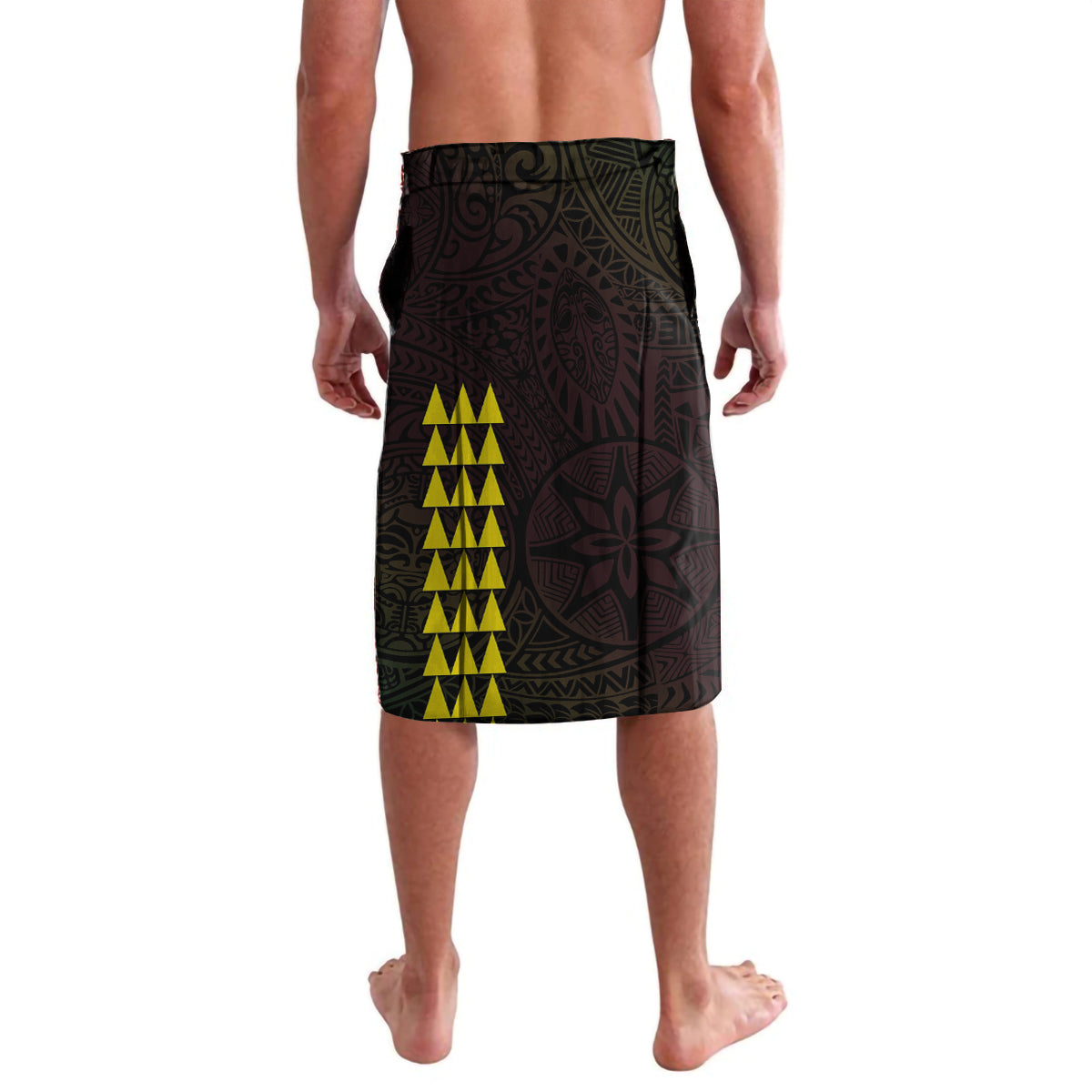 Hawaii Kakau Hammerhead Shark Lavalava Neon Plumeria Pattern LT01 - Polynesian Pride