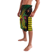 Hawaii Kakau Hammerhead Shark Lavalava Neon Plumeria Pattern LT01 - Polynesian Pride