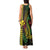 Hawaii Kakau Hammerhead Shark Tank Maxi Dress Neon Plumeria Pattern