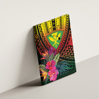 Hawaii Kanaka Maoli Flag Day Canvas Wall Art Tropical Flowers LT01 - Polynesian Pride
