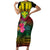 Hawaii Kanaka Maoli Flag Day Family Matching Short Sleeve Bodycon Dress and Hawaiian Shirt Tropical Flowers